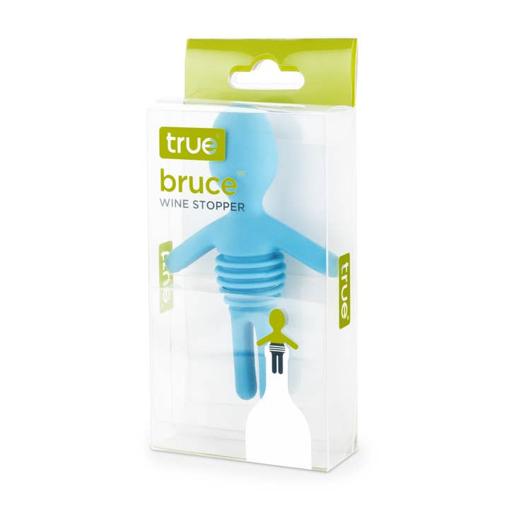 TRUE - Wholesale Wine Stopper - TrueZoo Bruce Wine Bottle Stopper ASSORTED COLORS2