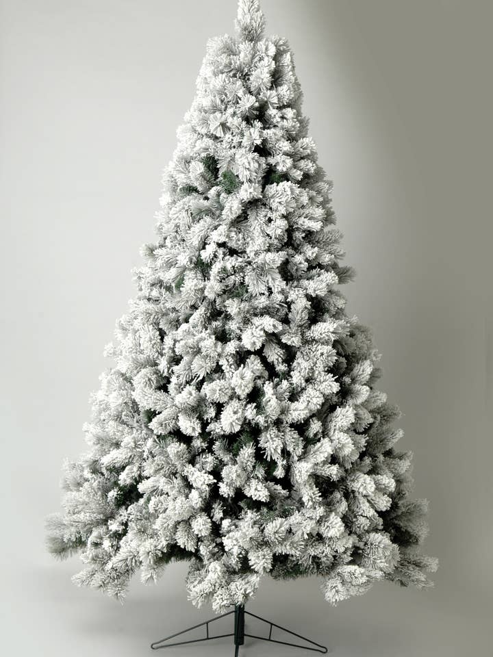GREEN TREE 9' W/FLOCKED 61" D- for wholesale by Studio Specialties