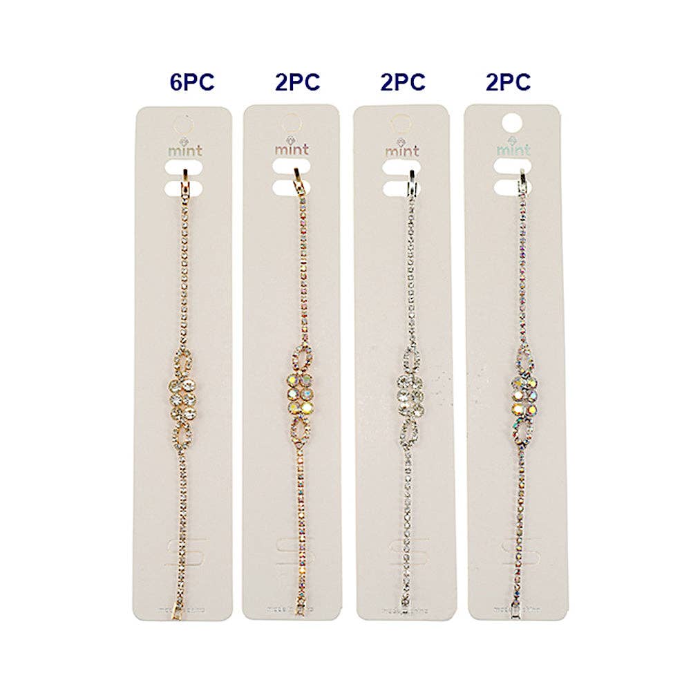 Atlas Fashion - Wholesale Link & Chain Bracelet - Rhinestone Bracelet1