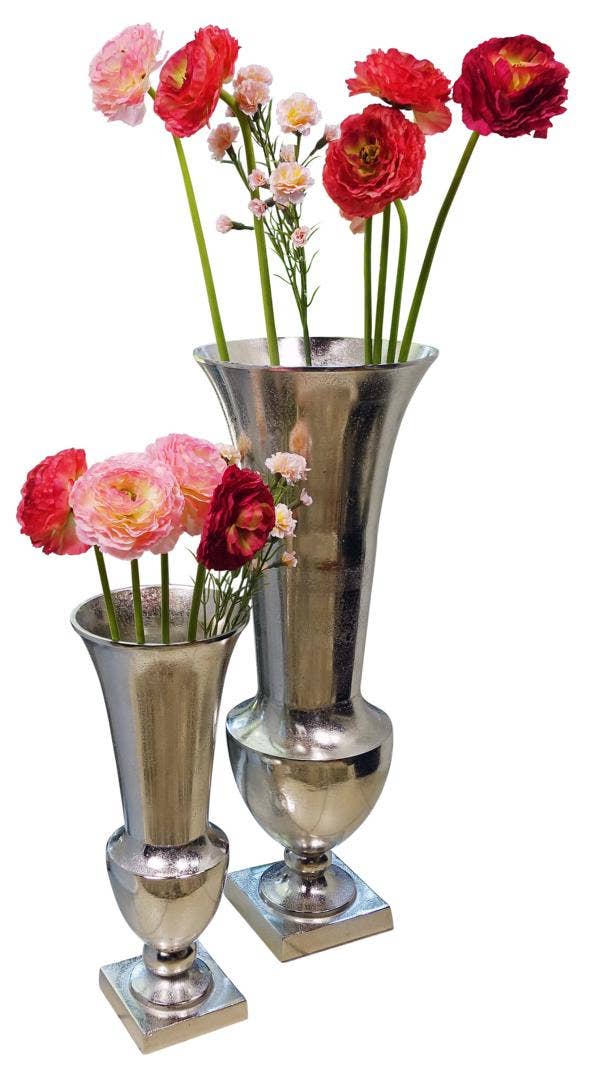 Michael & Philipp Noll e. K. - Wholesale Vase - floor vase aluminum silver 52 cm/80 cm2
