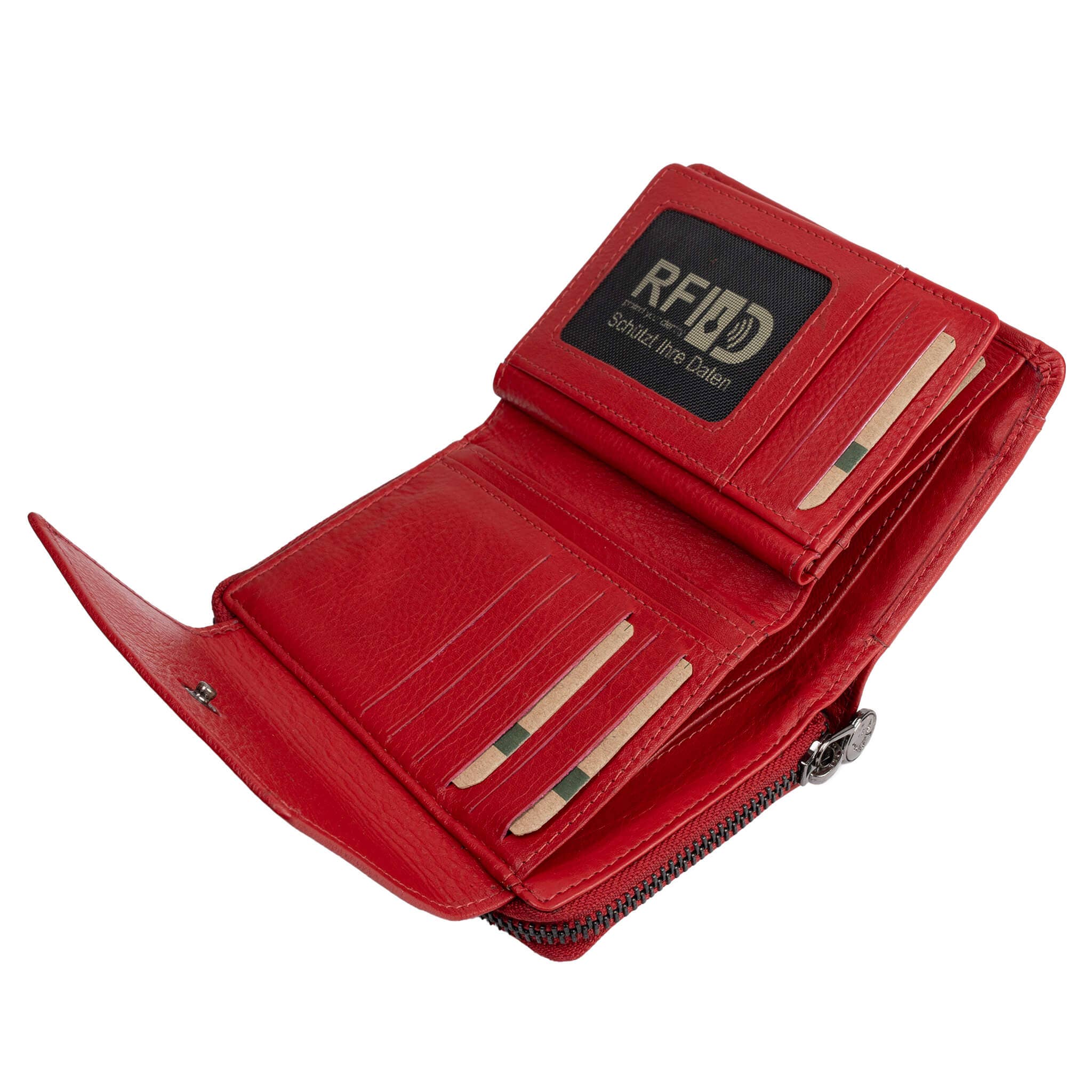 Greenwood - Wholesale Wallet - Women's - Kazu Wallet Women Medium Leather Purse Ladies RFID31