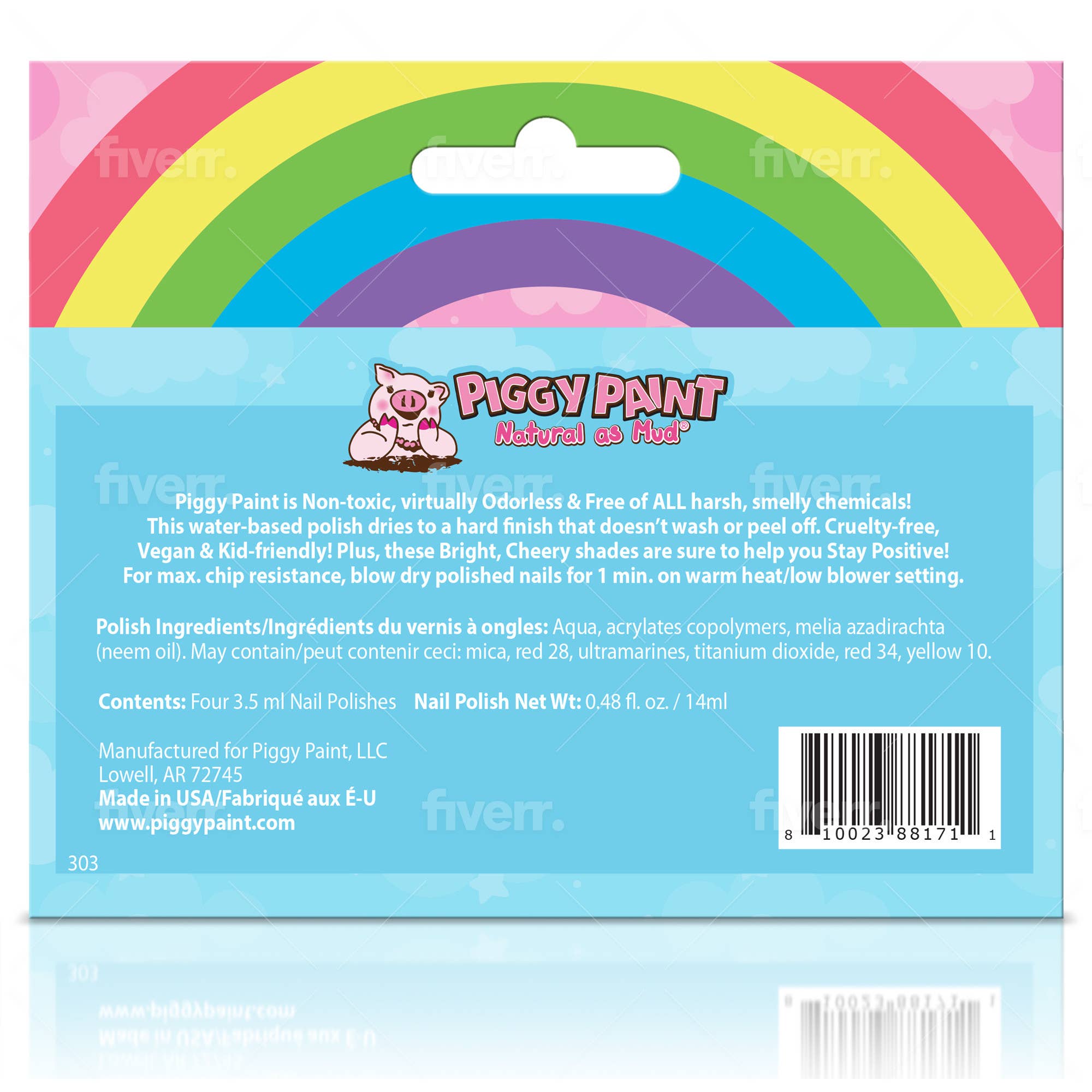 Rock the Locks - Wholesale Nail Polish - Kids - Rainbow Box Set1