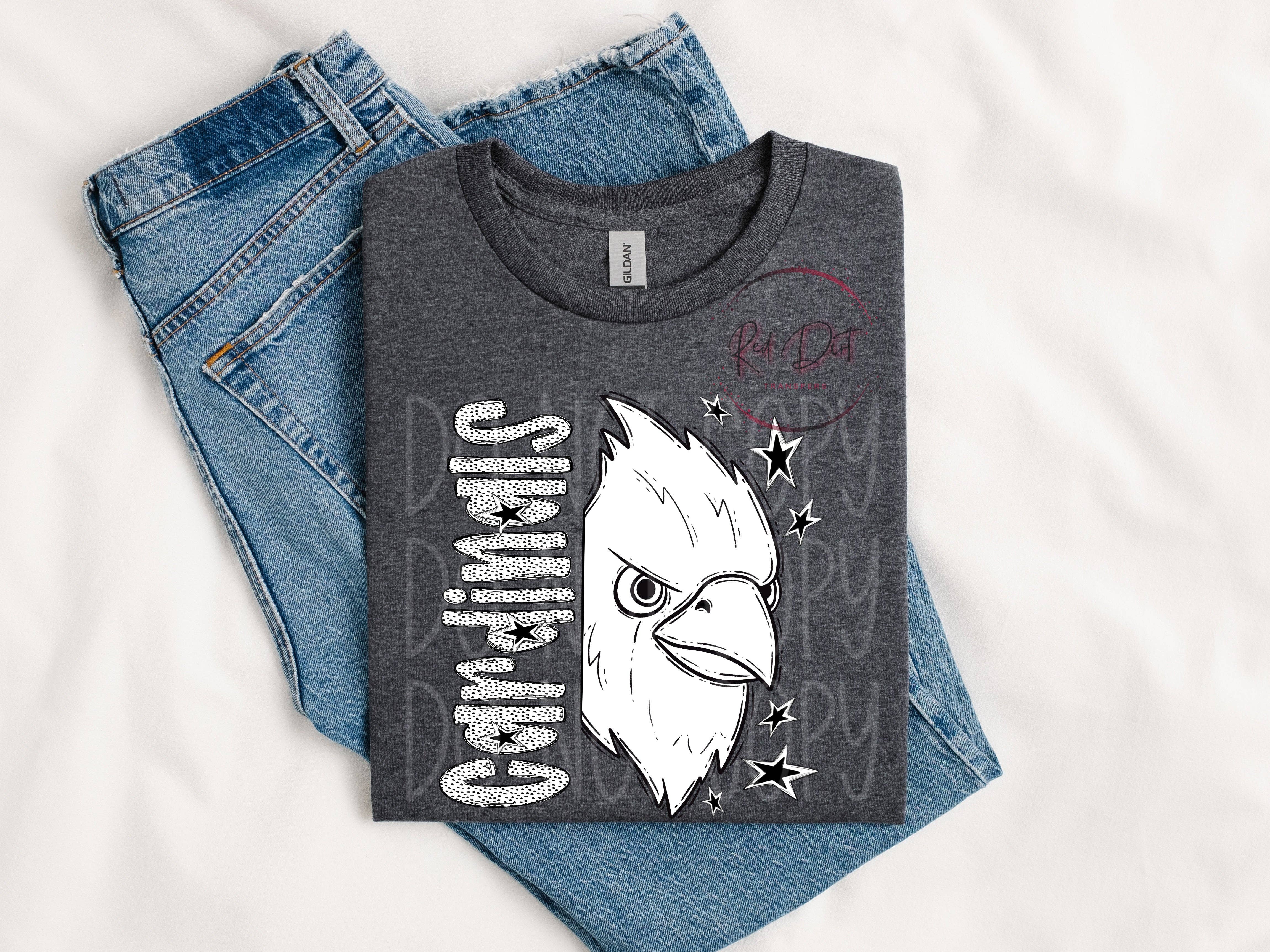 Red Dirt Transfers - Wholesale T-Shirt (Graphic) - Women's - Cardinals T-Shirt | Trendy School Spirit Shirt | Fast Shipping | Super Soft Shirts for Men/Women/Kid's