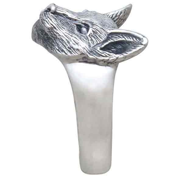 Nina Designs - Wholesale Cocktail/Statement Ring - Sterling Silver Detailed Cat Face Ring4
