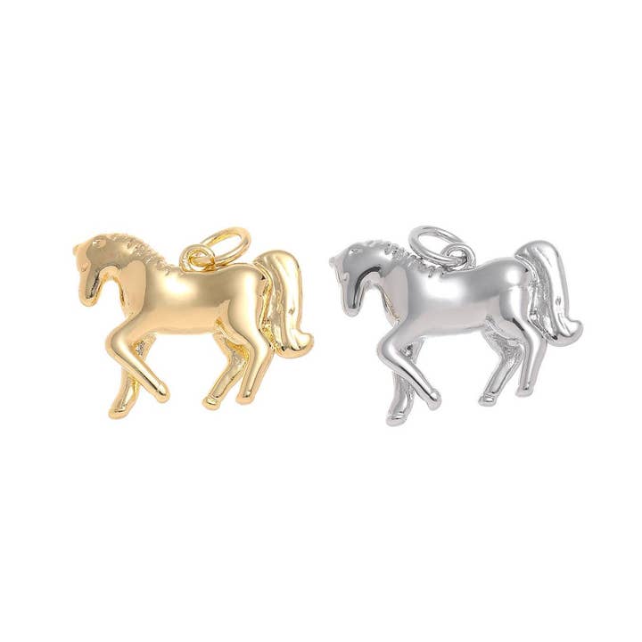 Ciondolo Cavallo Oro/Argento, Gioielli Animali CPG-CPS1503 per la vendita all'ingrosso da parte di Jewel Pledge