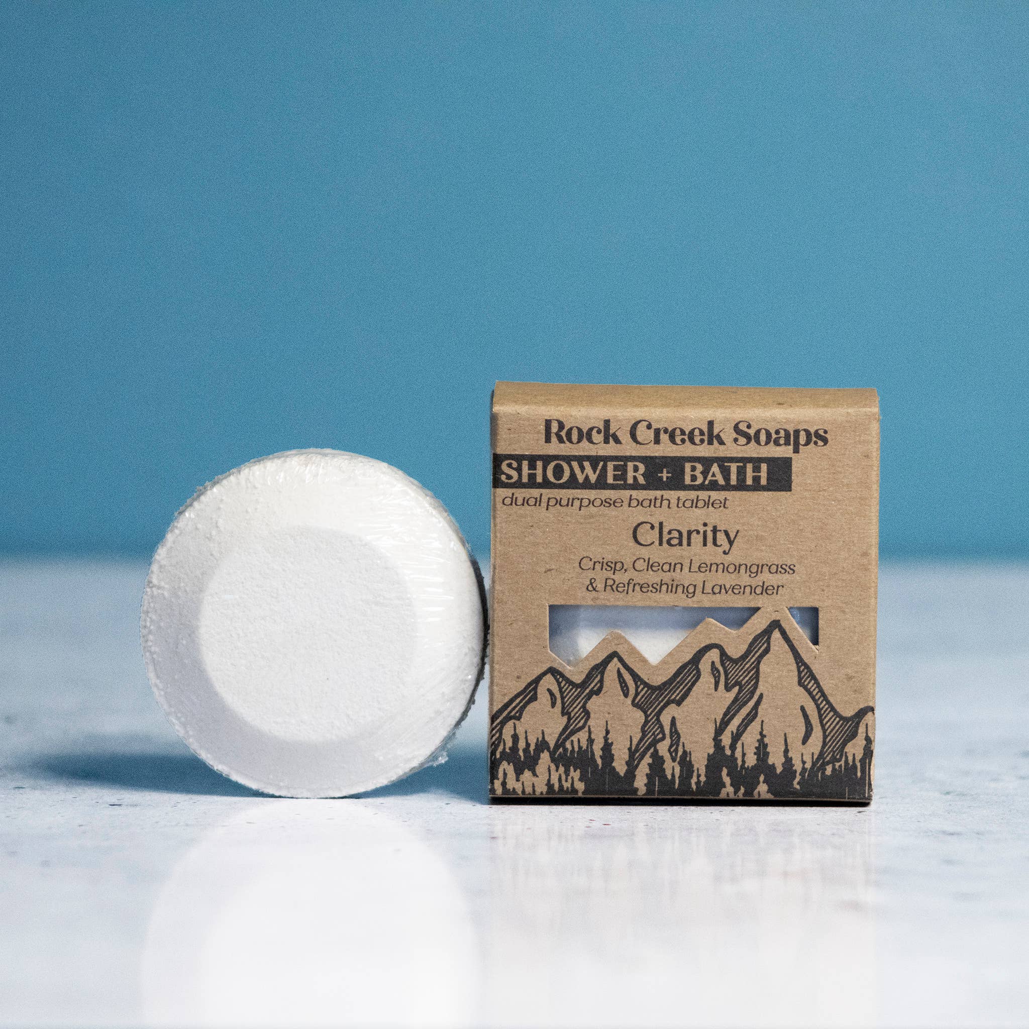 Rock Creek Soaps - Wholesale Shower Steamer/Bomb - Clarity Shower Steamer | Lavender & Lemongrass2