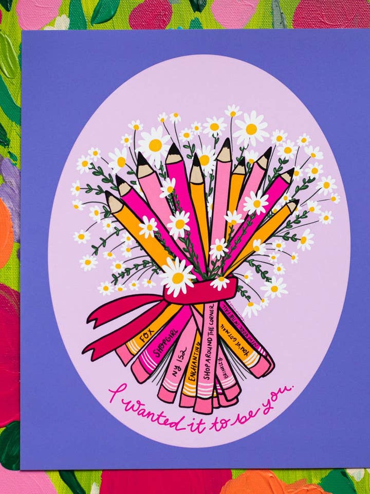 You've Got Mail - Bouquet of Pencils Art Print 8x10 for wholesale by Bouquet of Joy