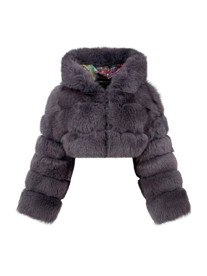 Limited Edition Luxury Fox Fur Jacket by Moena Moxham #1 for wholesale by Moena Moxham Inc