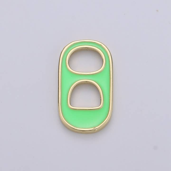 Aim Eternal - Wholesale Individual Charm/Pendant - Black, Blue, Pink, Green, Yellow, Red Enamel Bottle Opener Gold Filled Charm - D-374- D-3833