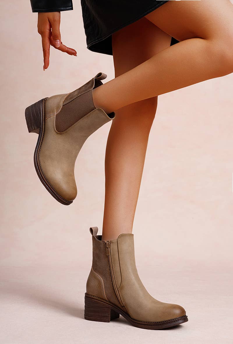 LADY GLORY - Wholesale Booties - Women's - Women's Ankle Boots with Thick Heel – Urban Elegance & Comfort3