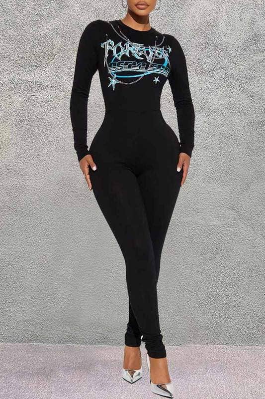 BLK combinaison graphique à design métallique en vente sur Faire1