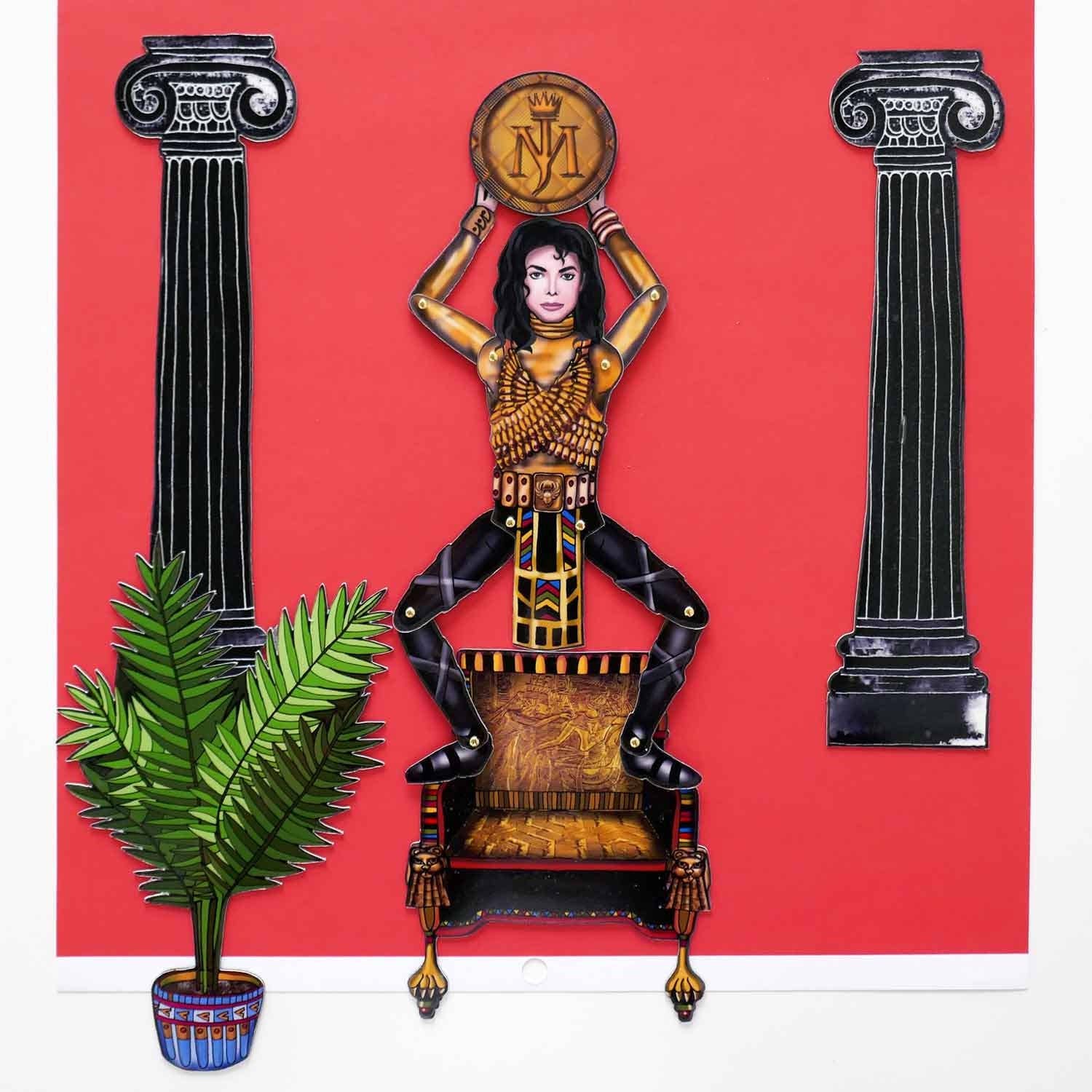 THE PAPER IDOLL – wholesale Magnet – Poserbar kylmagnet eller set Michael Jackson ”Kom ihåg tiden” | Celebrity Paper Doll |Mj | King Of Pop2