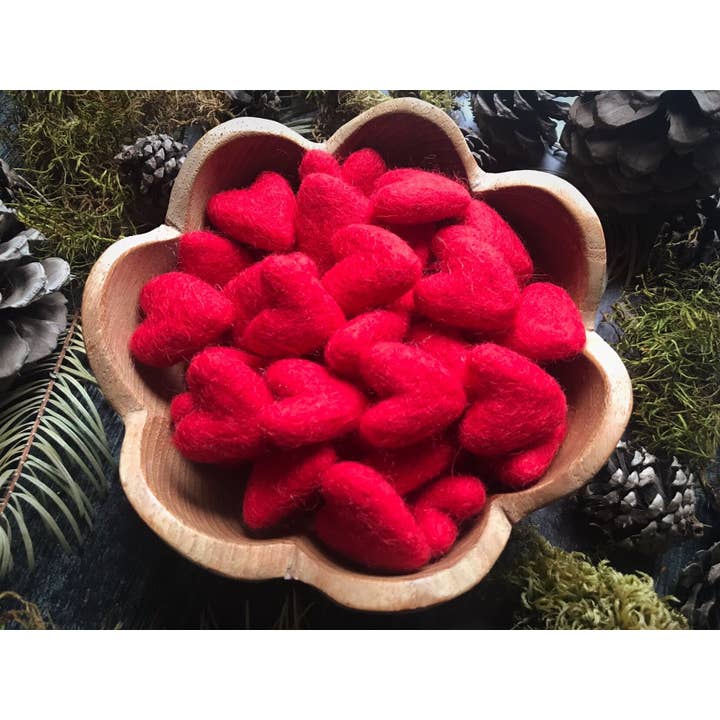 House of Moss - Wholesale Decorative Tabletop Object - Felted Wool Heart