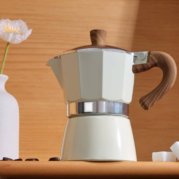 Kaffebryggare Perkolator Spishäll, Enkelventil Moka Pot för wholesale av Homerely (We Cover All Import Duties)