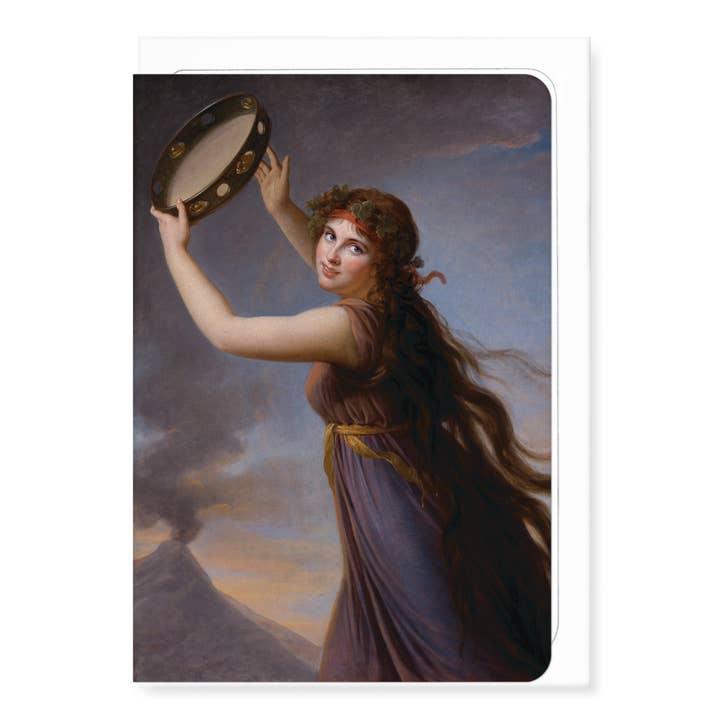 Ezen Trade – wholesale Everyday greeting card – LADY HAMILTON AS A BACCHANTE (C.1792): Painting Greeting Card