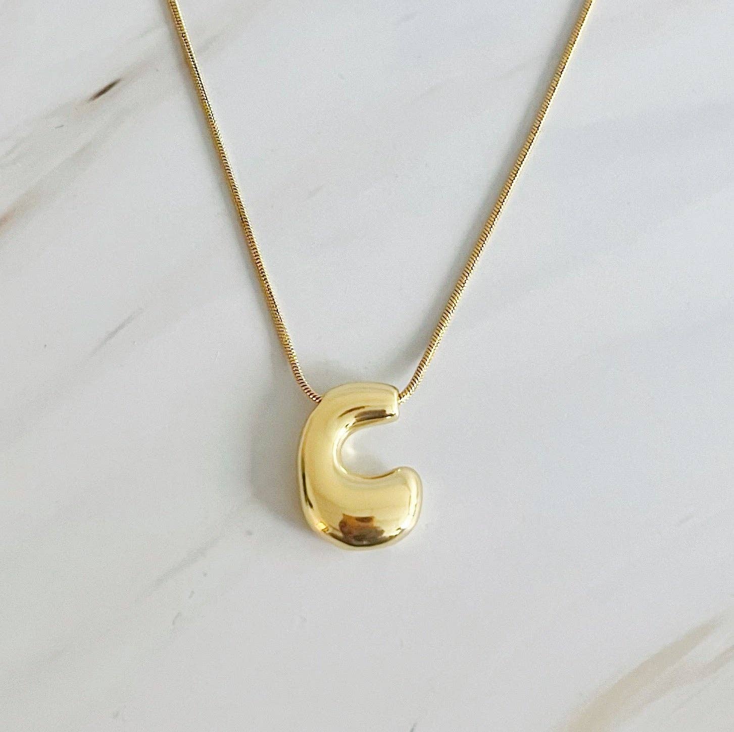 Ellison+Young - Wholesale Pendant/Charm Necklace - Balloon Letter Initial Necklace2