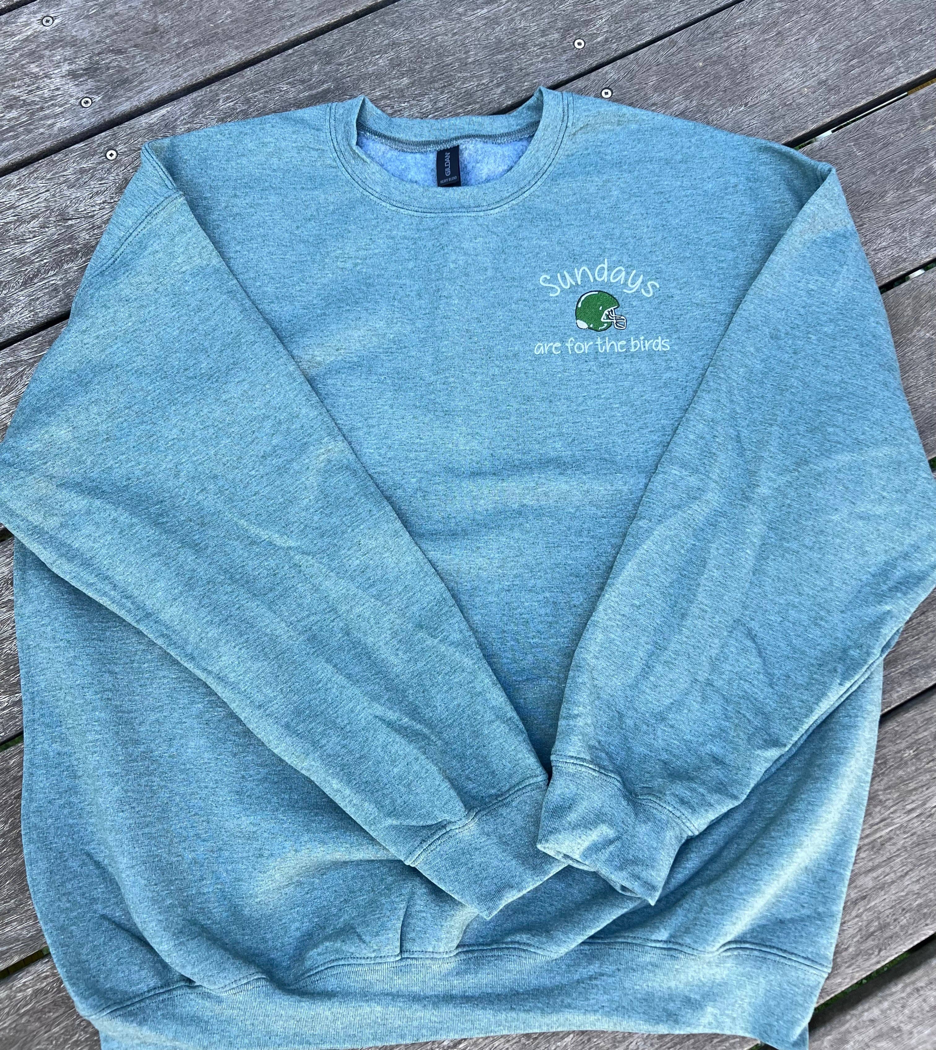 Amanda Rose Thread Co - Wholesale Sweatshirt - Women's - Sundays Are for the Birds Embroidered Sweatshirt | Philadelphia Football Crewneck (Copy)4