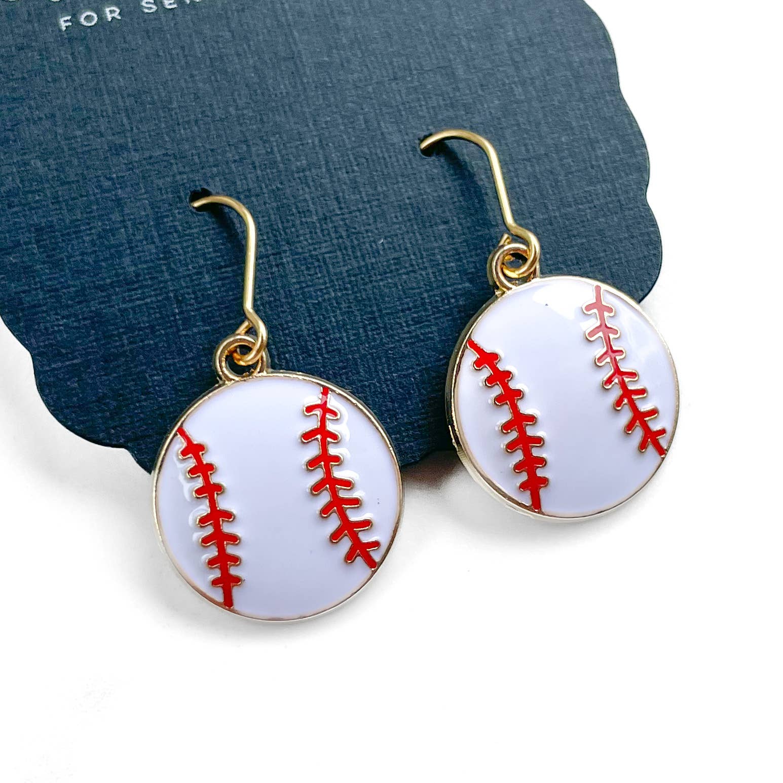 Dixie Bliss - Wholesale Dangle Earrings - Batter Up Baseball Charm0