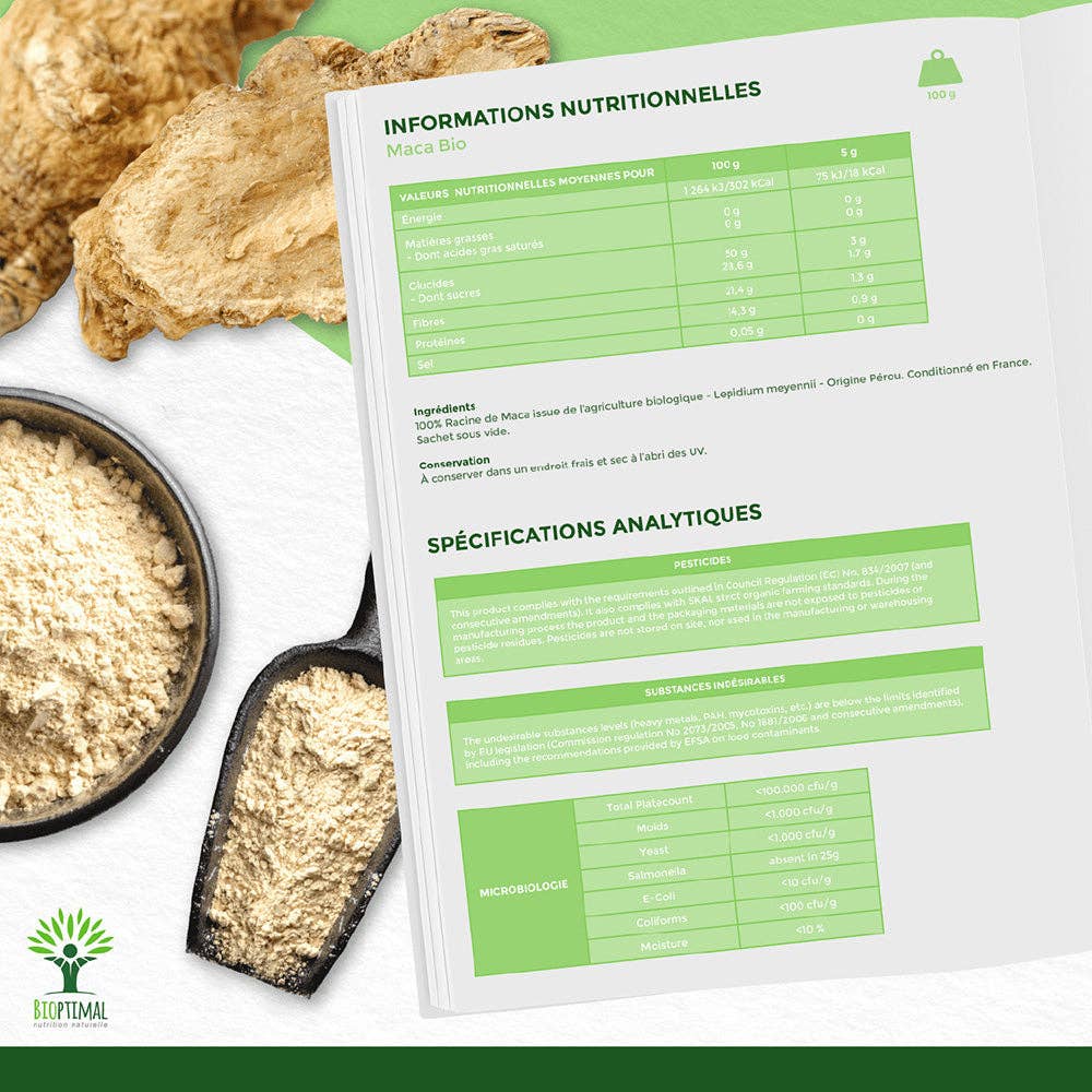 Bioptimal – Großhandel Protein-/Superfood-Pulver – Bio-Maca-Pulver - Bioptimal6