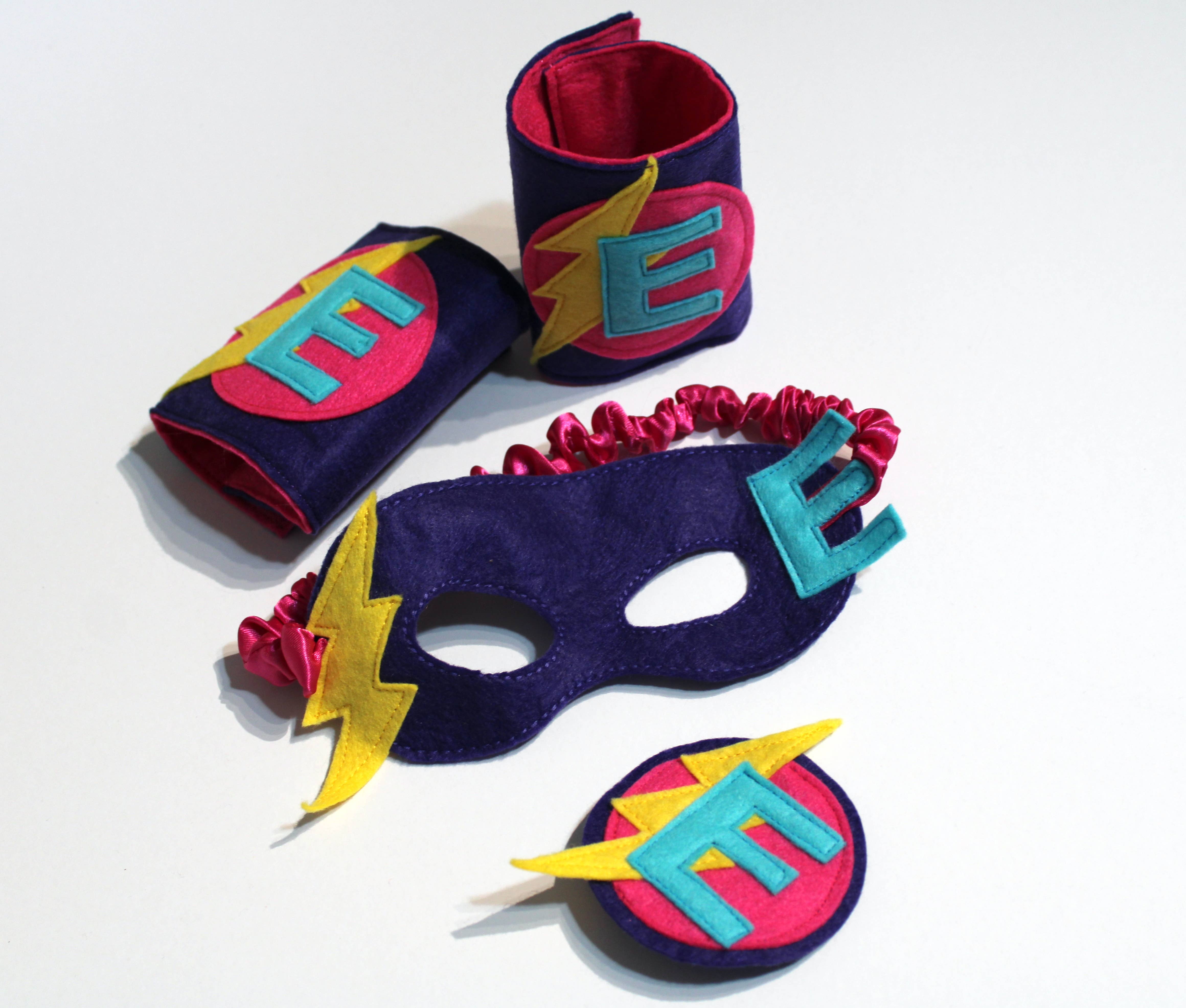 The Flat Of Kat – wholesale Costume – Child – Personalised Children’S Superhero Eye Masks With Alphabet7