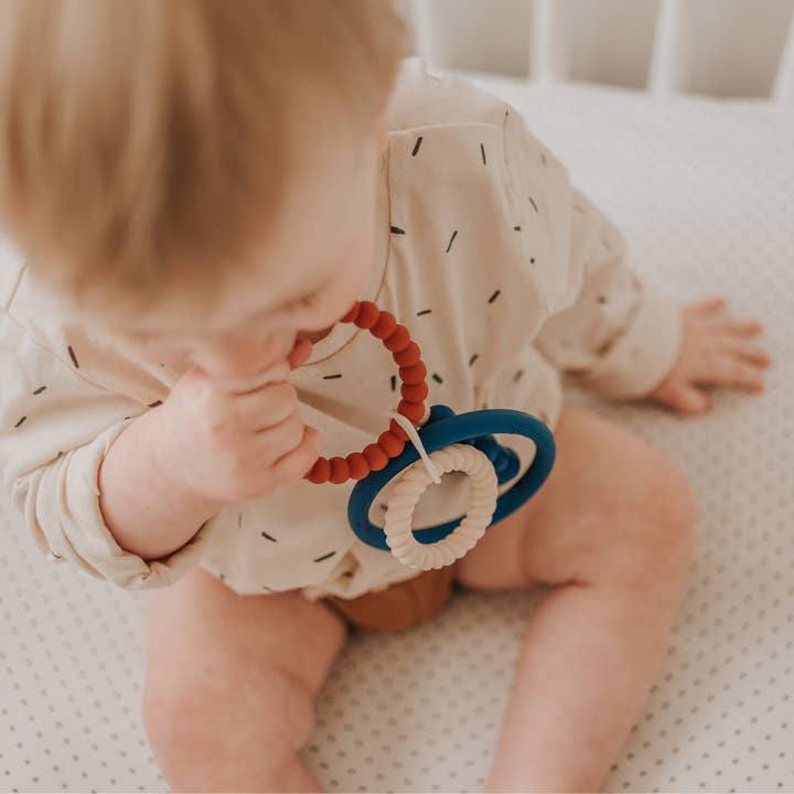 Little Cheeks - Wholesale Teether (Not Clip-On) - Baby - TRIO Rings - Briggs