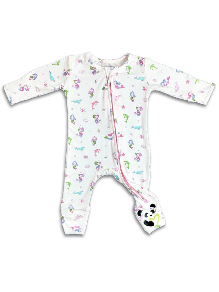 Bellabu Bear - Vente Grenouillère – bébé - Pyjama bébé sirène bambou