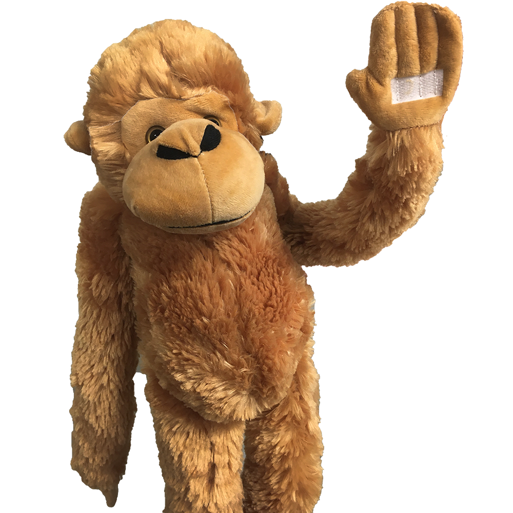 Texas Toy Distribution - Wholesale Stuffed/Plush Toy - Kids & Baby - Monkey with Velcro Hands 24" Plush Stuffed Animal1