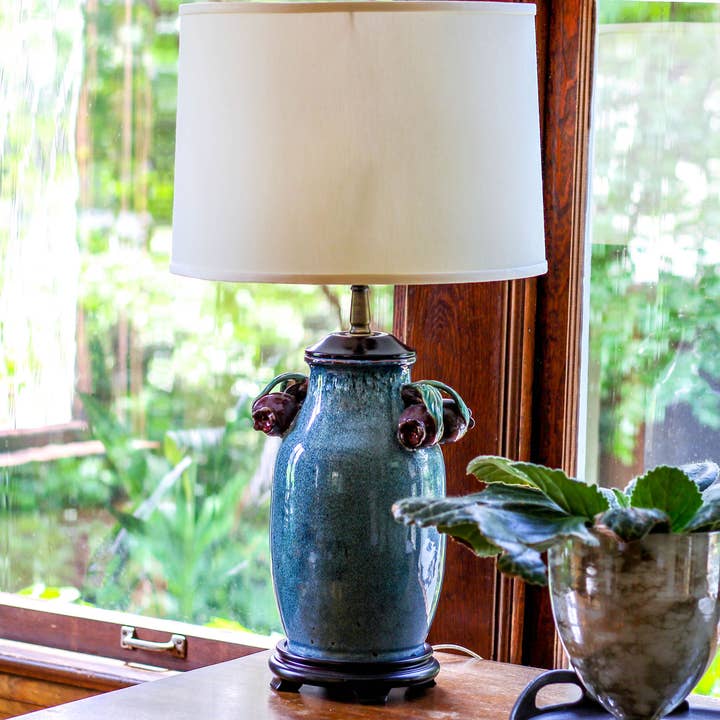 Continents Brands - Wholesale Lamp Shade - Cloth & Wire Drum Egg Lampshade Washer Fitter 15" Top1