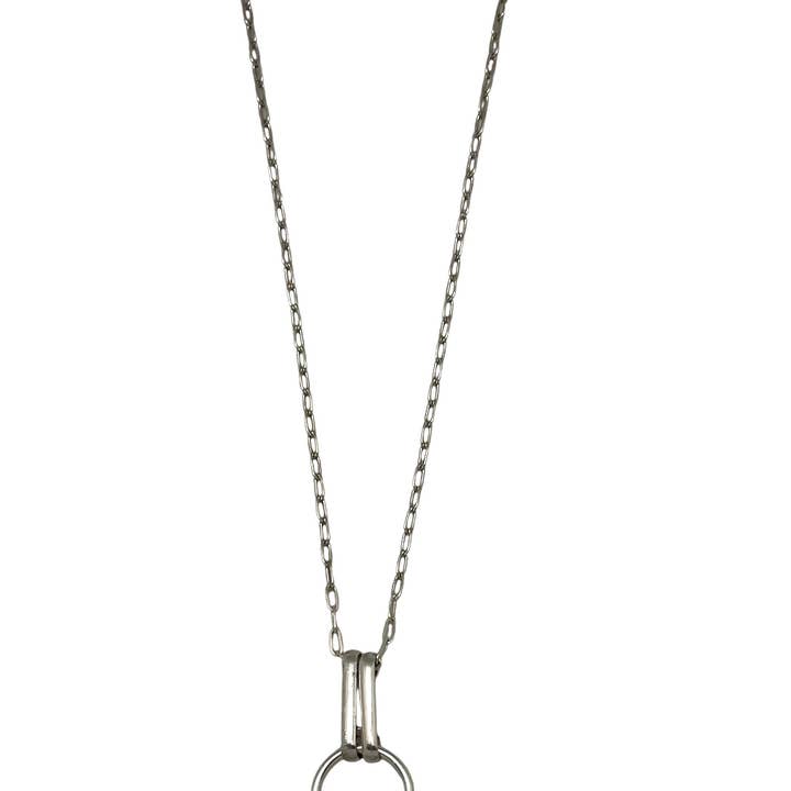 Halsketting 2For2 hanger met ketting in zilver 10µ voor wholesale door Gloria Mago