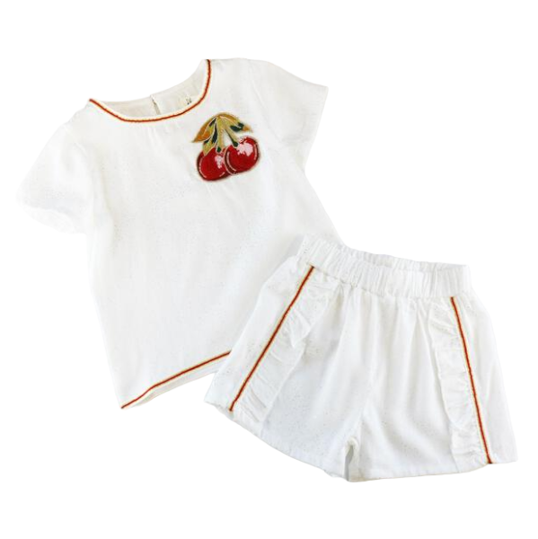 Doe a Dear - Wholesale Shorts - Kids - S50 13039-B Ruffled Trims Shorts (2 Colors)3