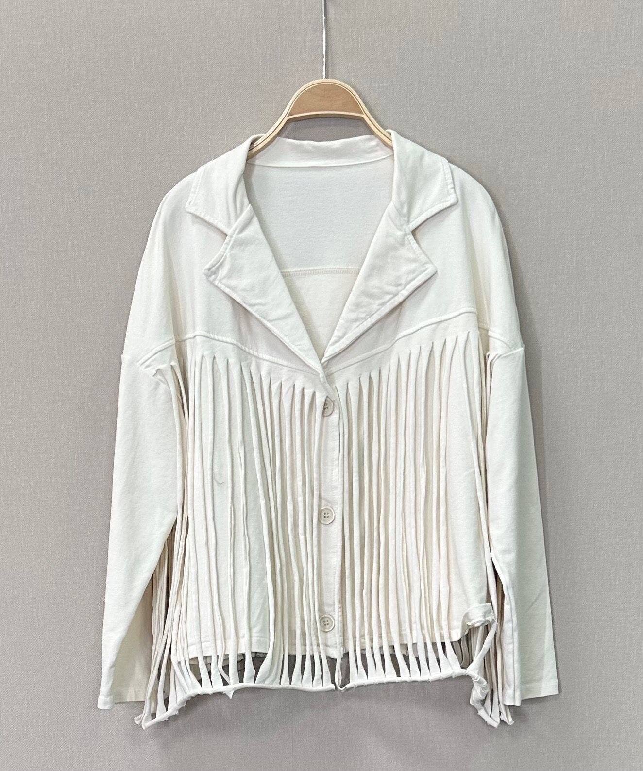 SWEET MAGIC MODA Y COMPLEMENTOS - Wholesale Jacket - Women's - COTTON FRINGE JACKET1