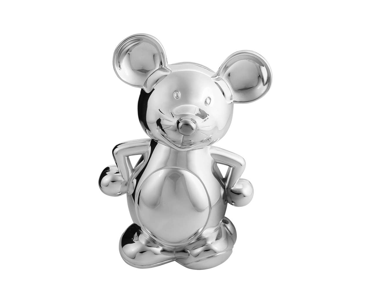 EDZARD - Wholesale Money/piggy bank – Child & baby - Piggy Bank Mouse, Silver-Plated, Tarnish-Protected
