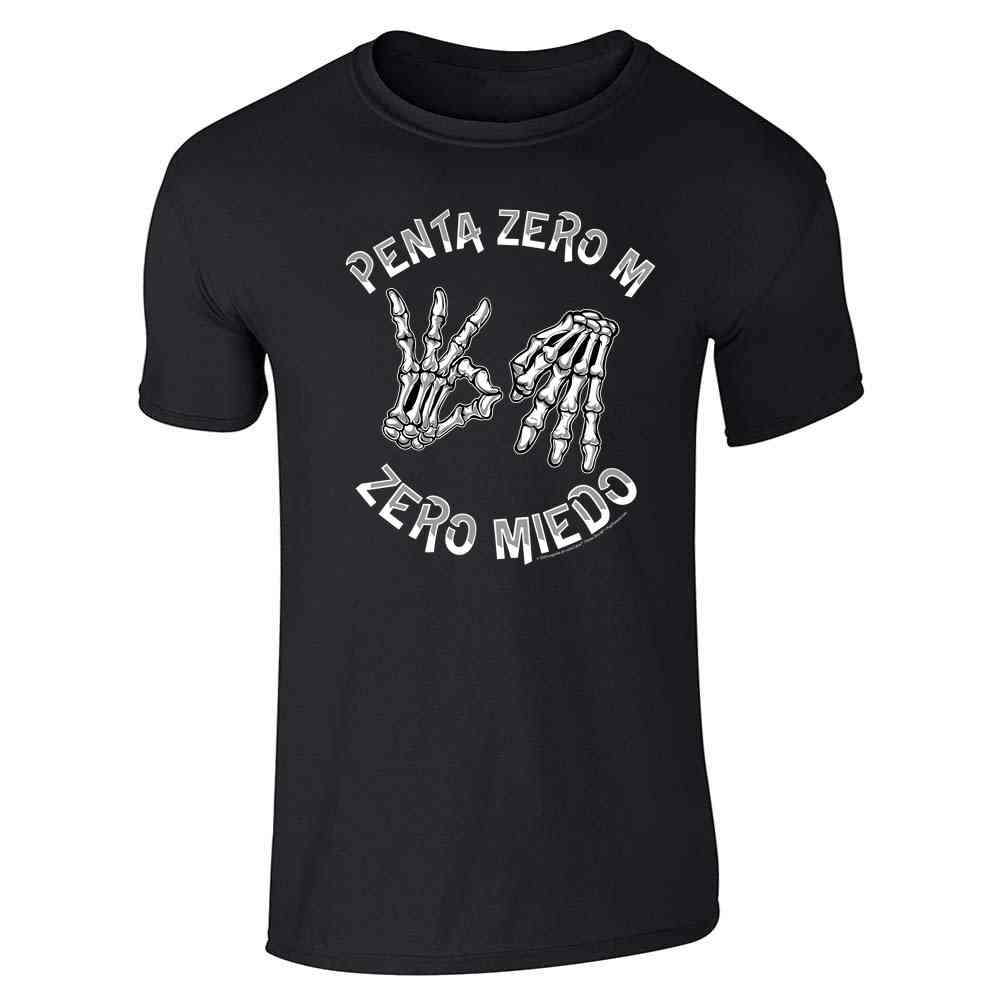 Pop Threads - Venta al por mayor Camiseta serigrafiada - Unisex - Camiseta unisex Penta Zero M Zero Miedo Luchador Lucha Libre0