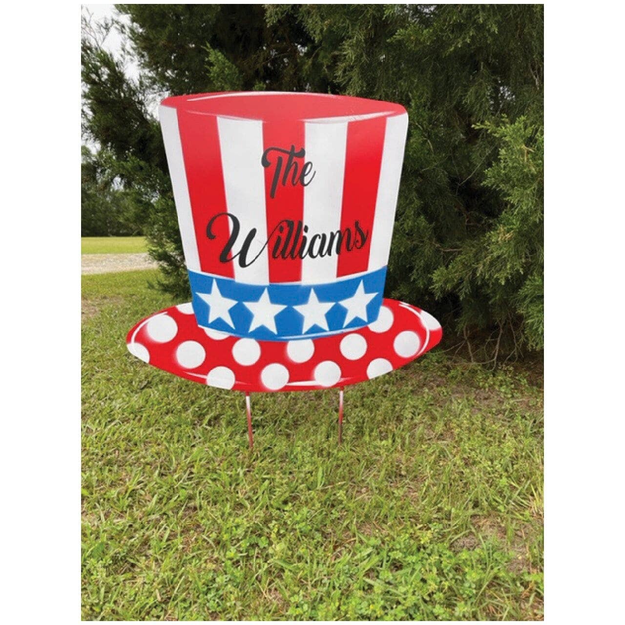 Steel Southern Designs – wholesale Dörrhängare – Patriotisk hatt utomhus metallkonst1