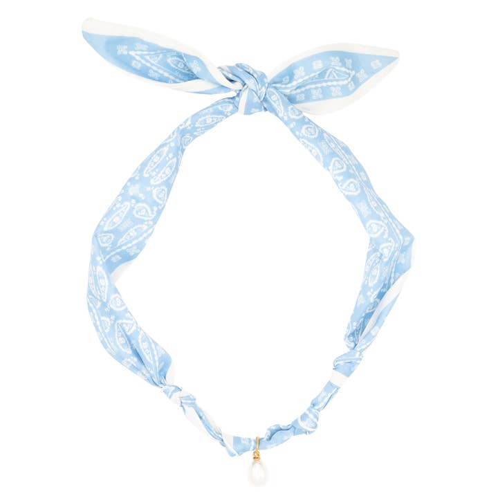 Sidenbandana med pärlhalsband Västerländsk blomma (Kopia) för wholesale av Rebecca Accessories LLC