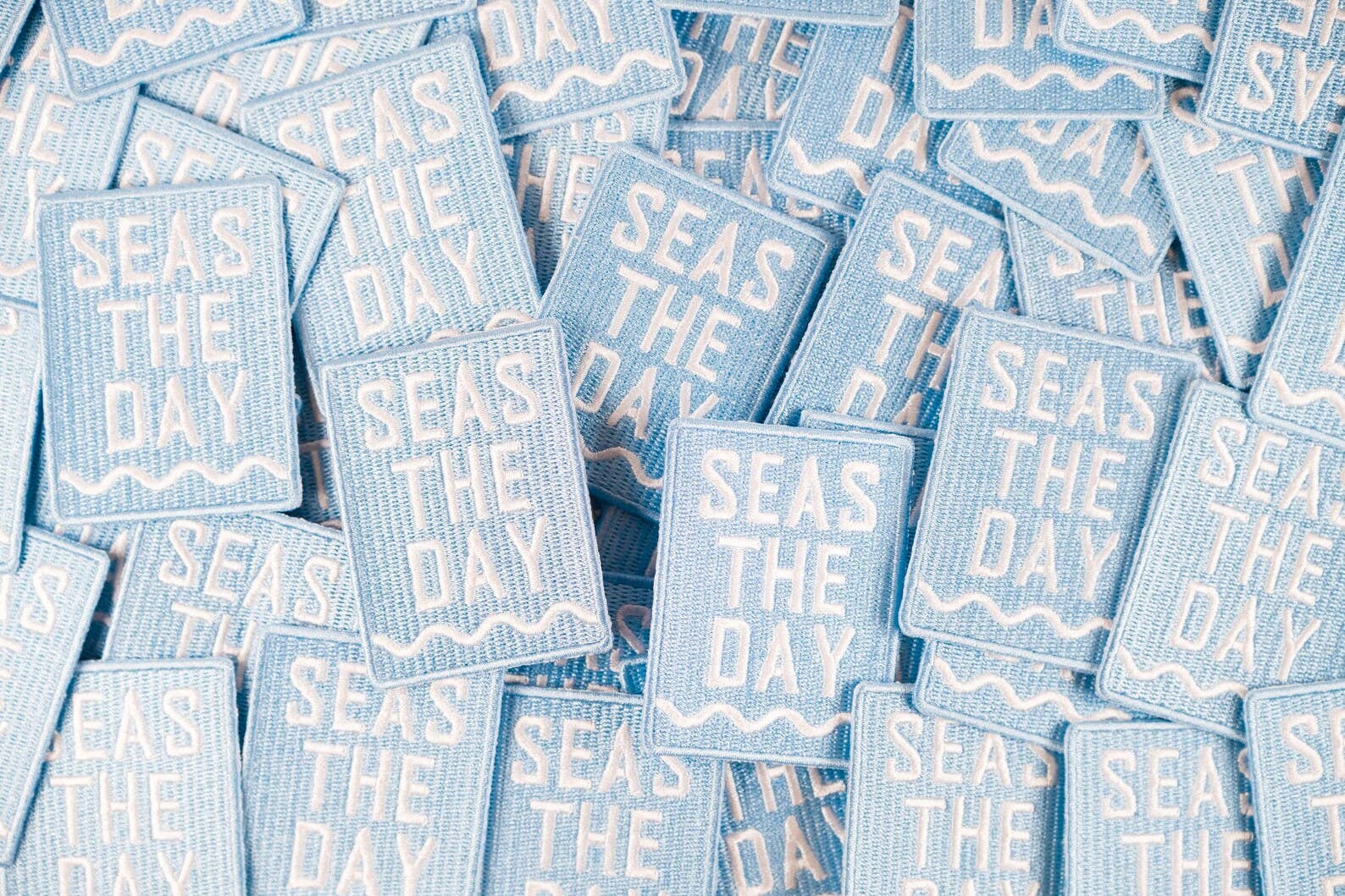 Field Trip Threads - Wholesale Patch - Seas The Day Embroidered Iron-On Patch Beach Nautical Coast4