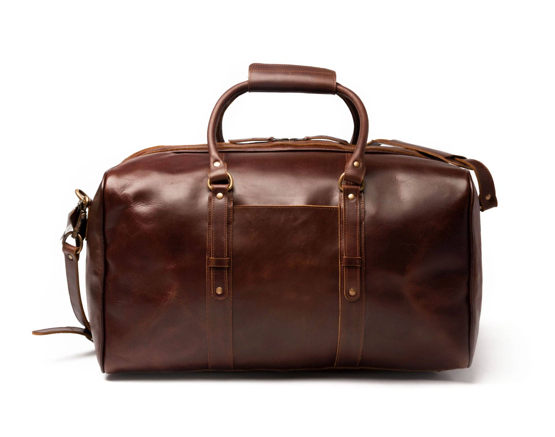 Hides - Wholesale Weekender Bag - Men's - Big Mouth 40L Leather Duffle - Airline Friendly Travel Bag2