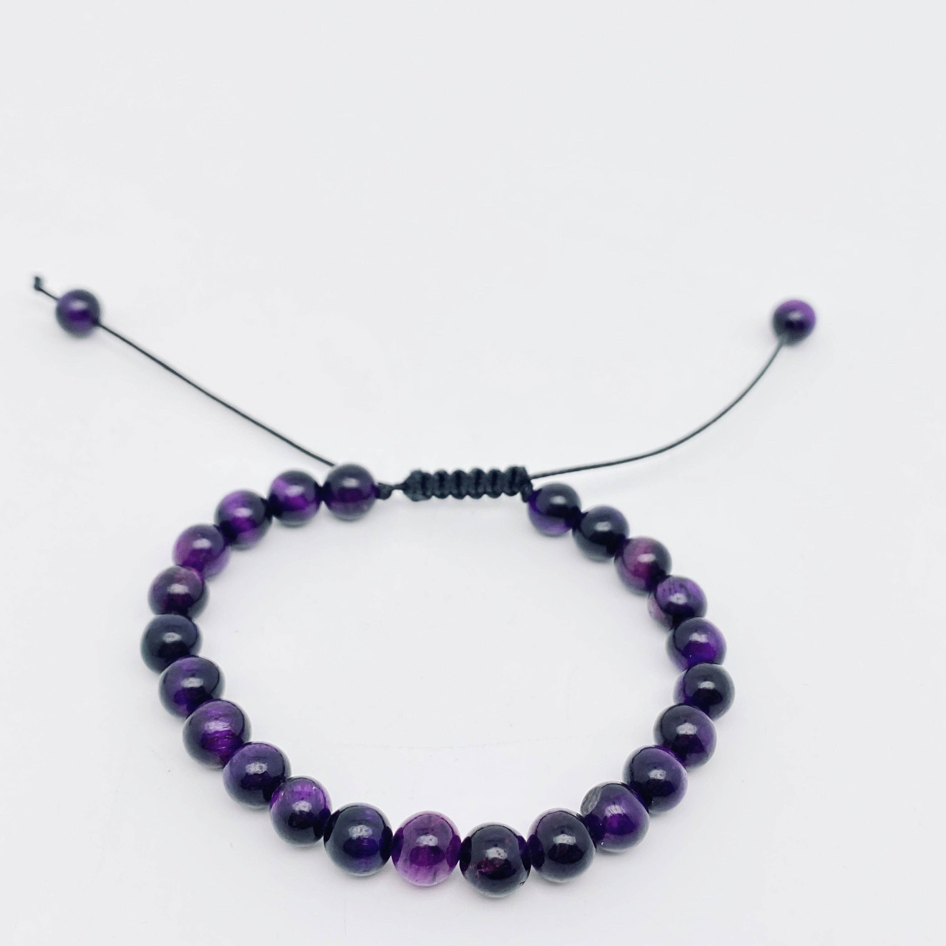 Mio Queena – wholesale Beaded bracelet – 6mm Natural Stone Hand Woven Stretch Bracelets43