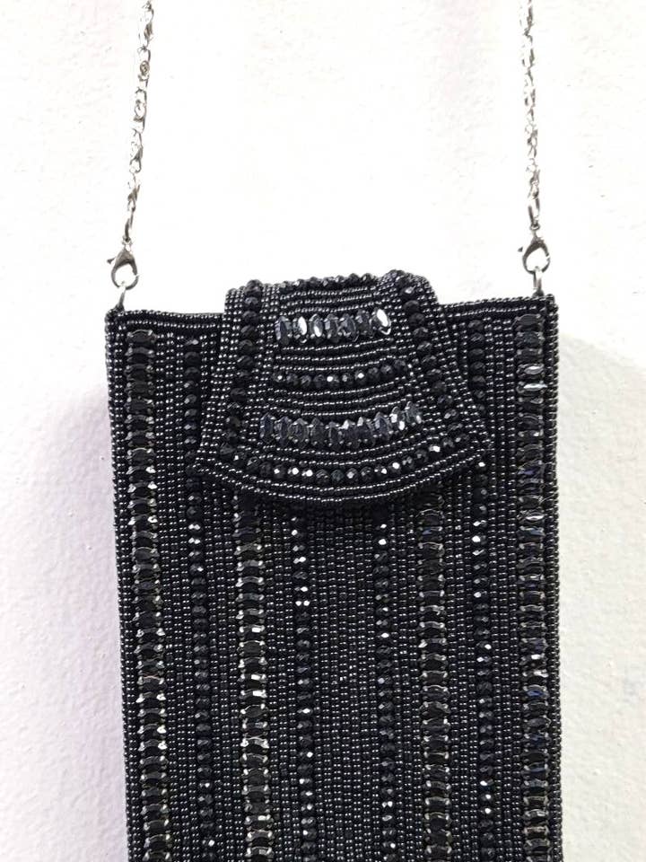 CELLPHONE BEADED CROSSBODY BAG for wholesale by Ricki designs