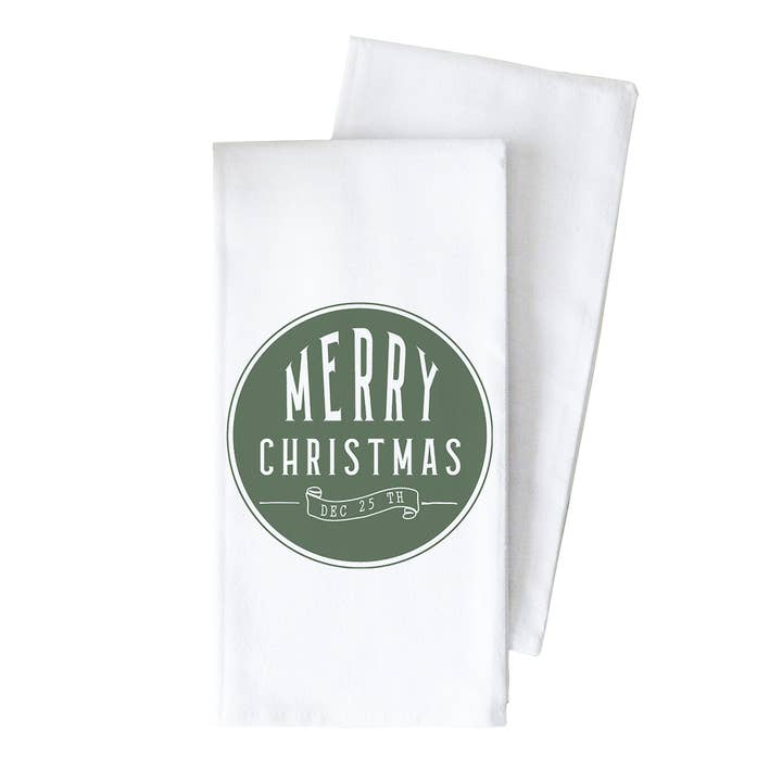 Dec 25th Tea Towel for wholesale by Porter Lane Home