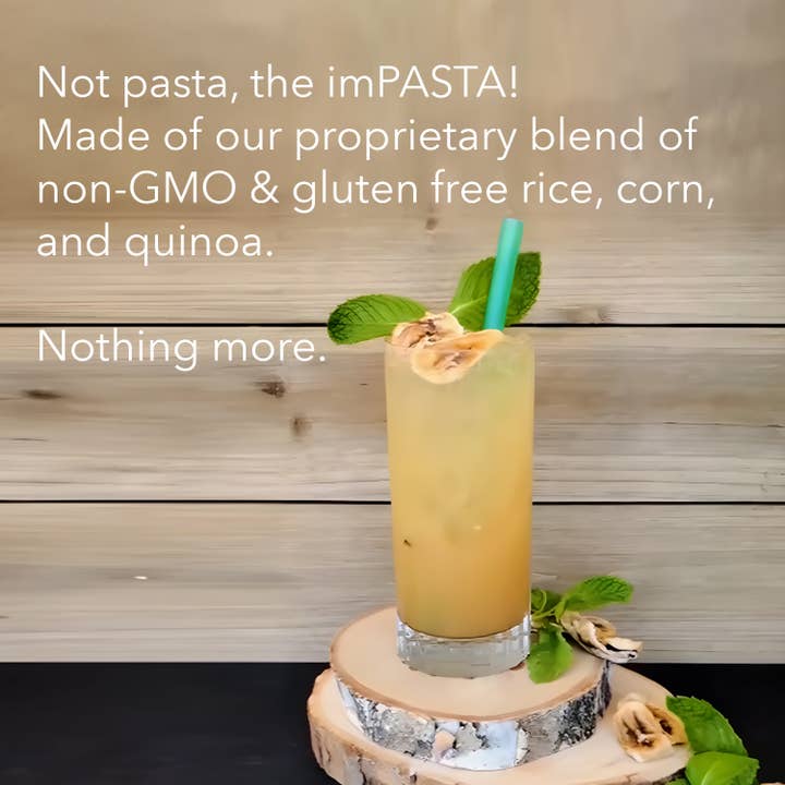 imPASTA Straws - Wholesale Drinking Straw - The Perfect Smoothie Straw - Individually Wrapped 3