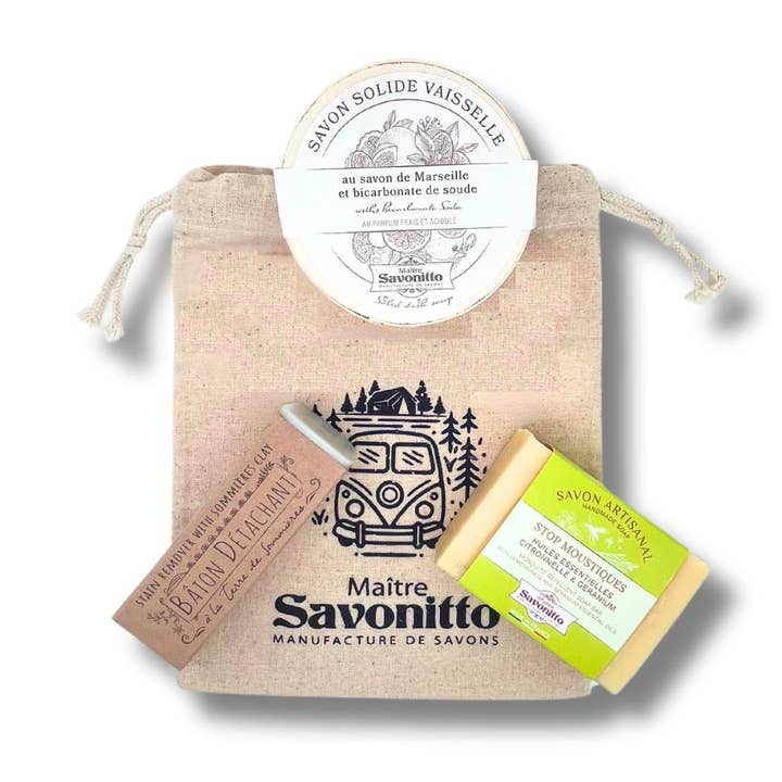 Reise-Essentials für Abenteuer und Natur – Reiseset von MAITRE SAVONITTO für den Großhandel von MAITRE SAVONITTO