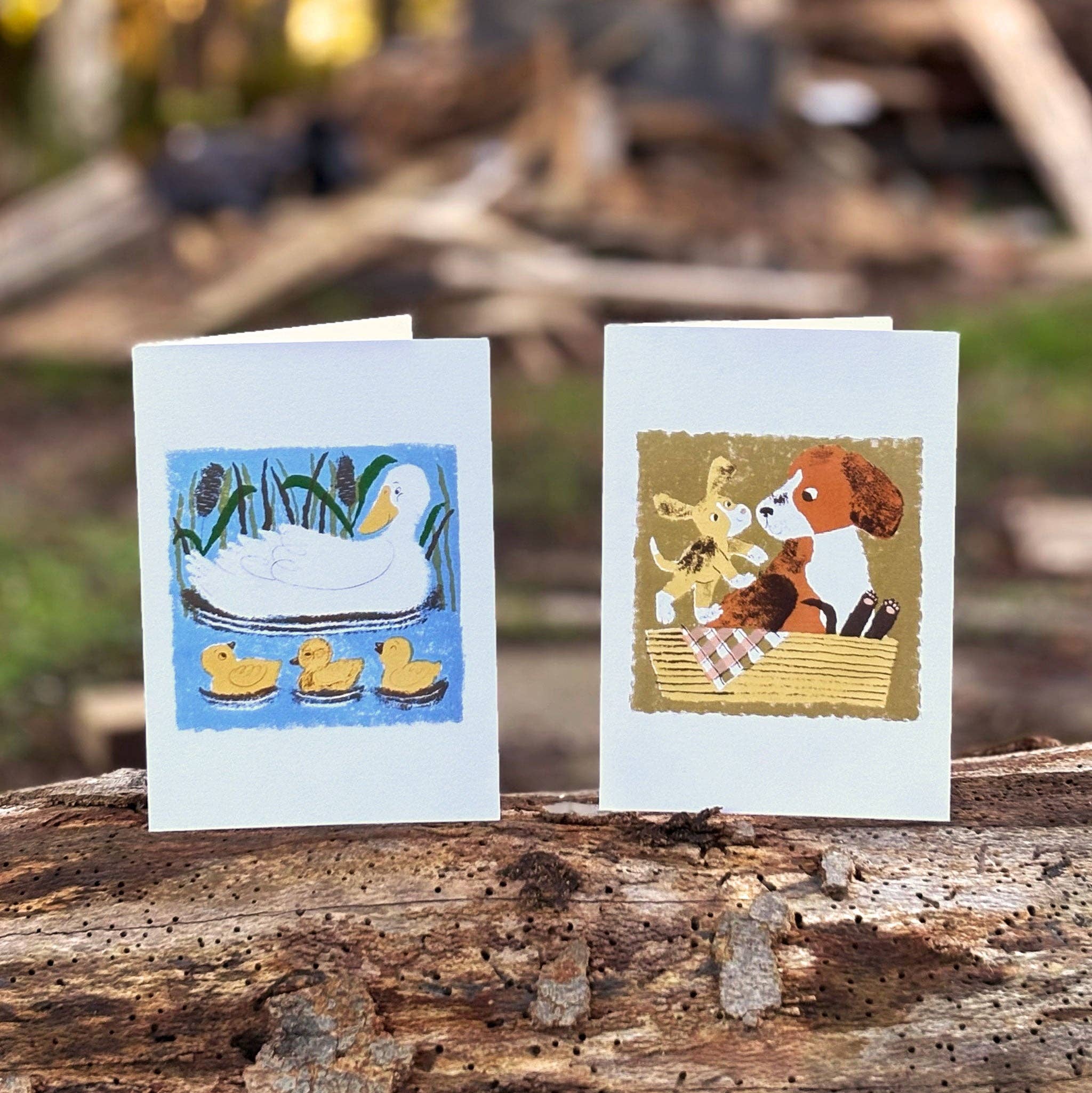 Olive Press Publishing – wholesale Everyday greeting card – Duck and Ducklings by Meg Rennie2