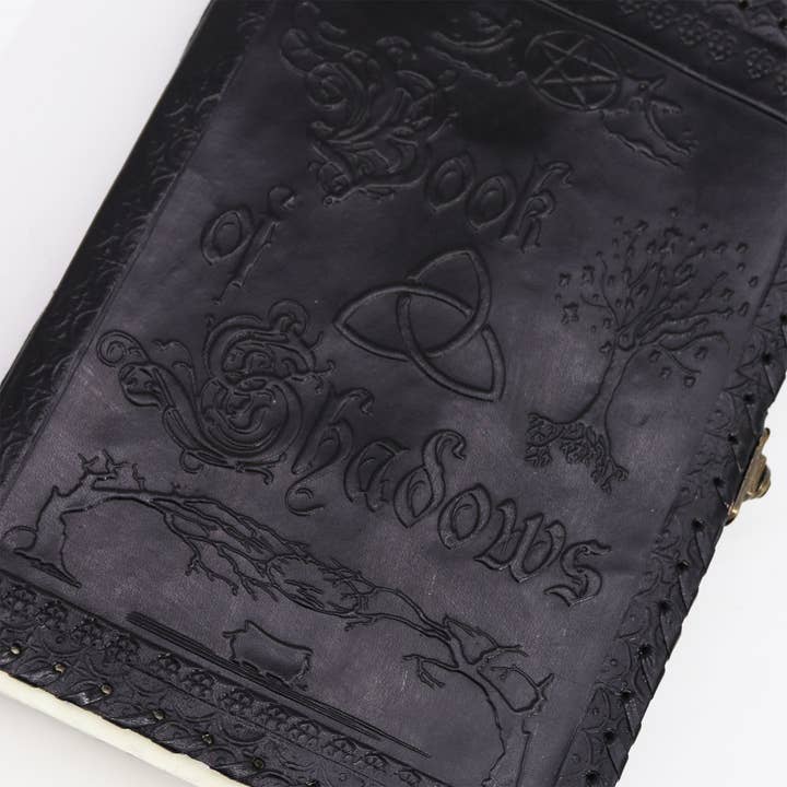 Ancient Wisdom – wholesale Notebook – Large Book of Shadows - Black (25x18cm)2
