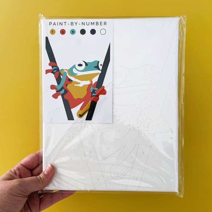 Fundenberger Studio - Wholesale DIY craft kit - Frog Paint-By-Number1