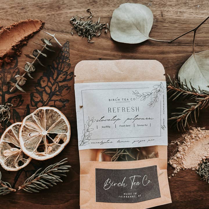 Birch Tea Co. - Wholesale Potpourri - Refresh Potpourri Stovetop Kit nostalgic home fragrance10