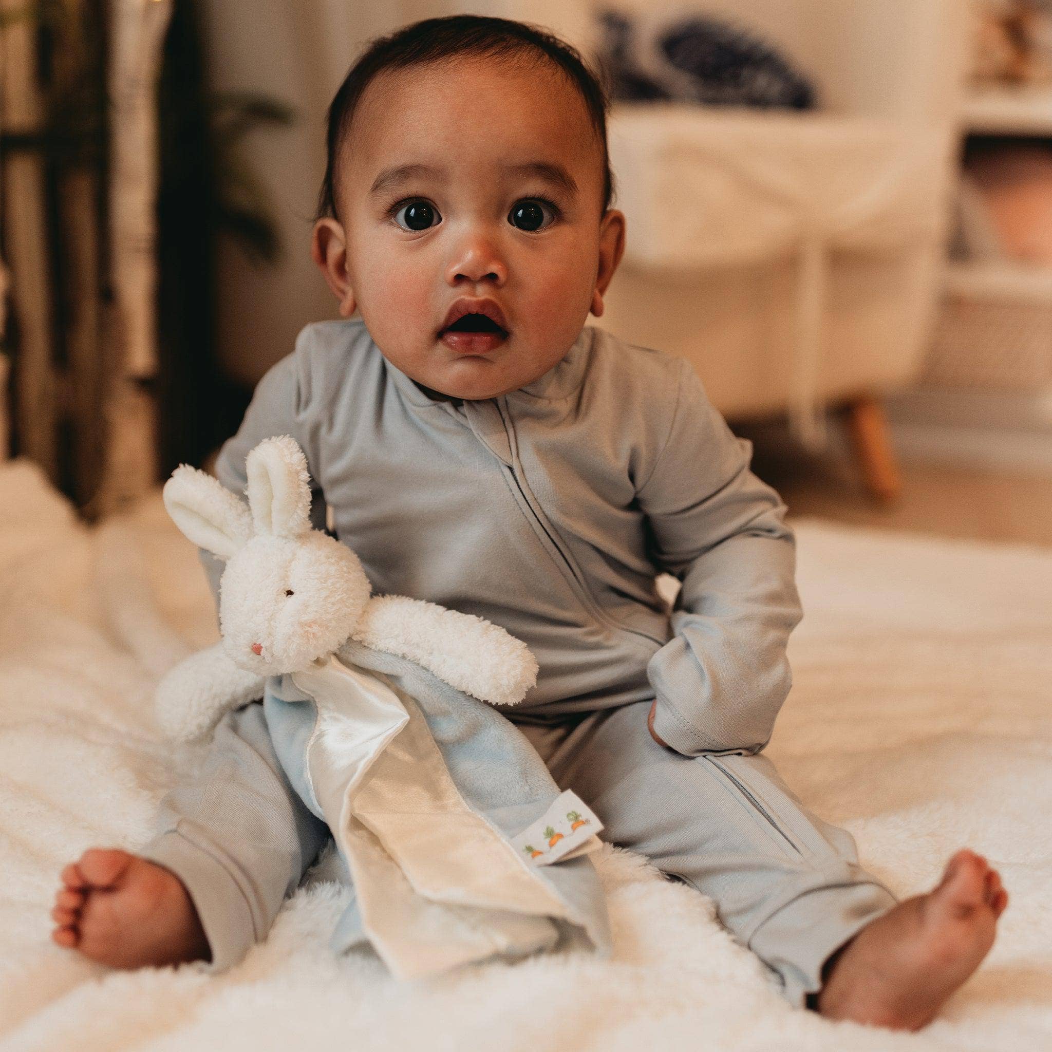 Bunnies By the Bay - Wholesale Security/Cuddle Blanket - Baby - Bud Bunny Bye Bye Buddy4