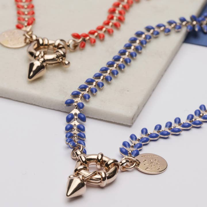 Braid Rosè Choker | gold plated | made in Italy for wholesale by NINA TRA LE NUVOLE