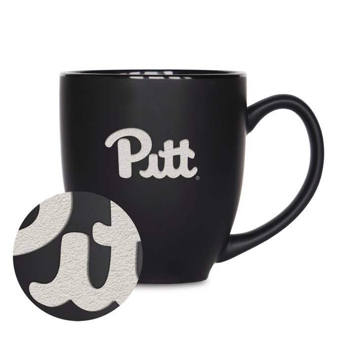 Rico Industries - Wholesale Coffee Mug - NCAA Pitt Panthers Standard 15oz Ceramic Bistro Mug