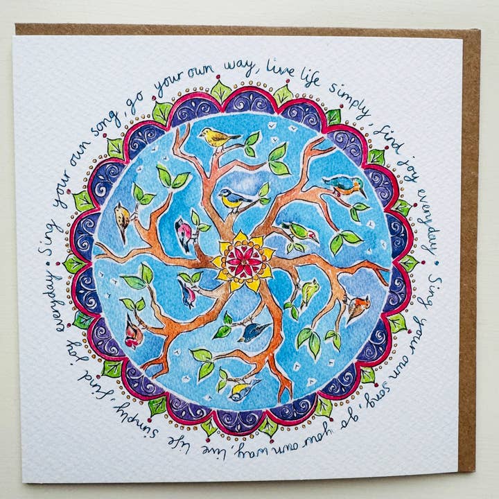 Sing Your Own Song Nature Card by Janine Drayson for wholesale by Janine Drayson
